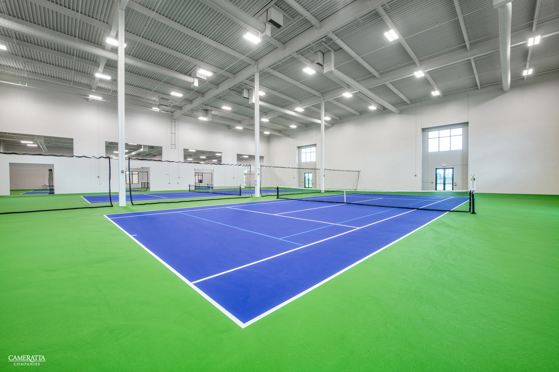 Indoor tennis courts at Verdana Village